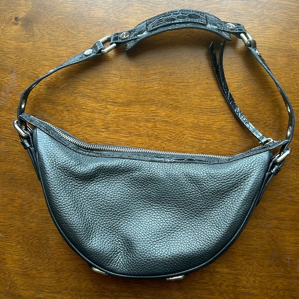 BY FAR Black Gib Shoulder Bag